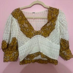 Free People lace top
